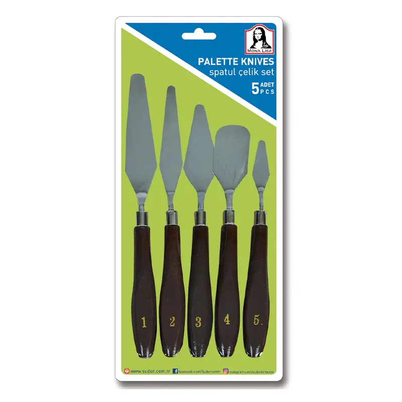 Südor SF9009 Çelik Spatul 5 Li Set