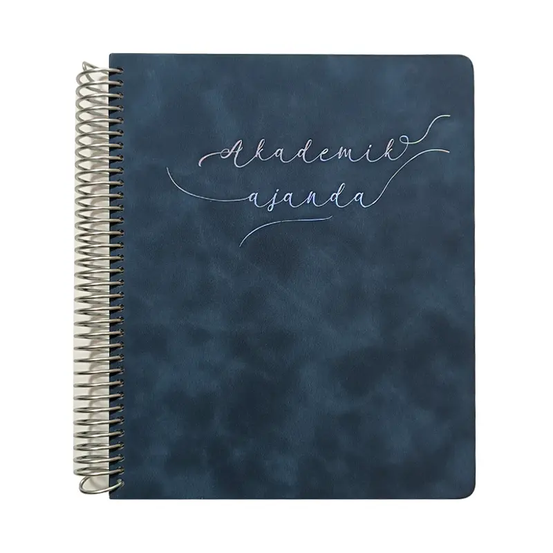 Victoria Journals 2235 Vegan Deri Spiralli Sert Kapak Ayraçlı Akademik Ajanda 100 Gr. 192 Sayfa 17x23cm 2025-2026