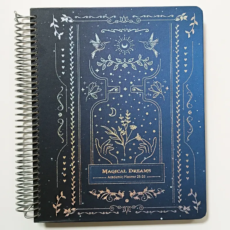 Victoria Journals 2240 Ayraçlı Spiralli Sert Kapak Akademik Ajanda 17X23cm 100 Gr. 192 Sayfa 2025-2026