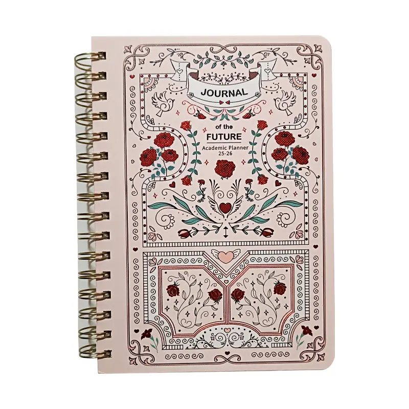 Victoria Journals 2243 Ayraçlı Spiralli Sert Kapak Akademik Ajanda A5 100 Gr. 192 Sayfa 2025-2026