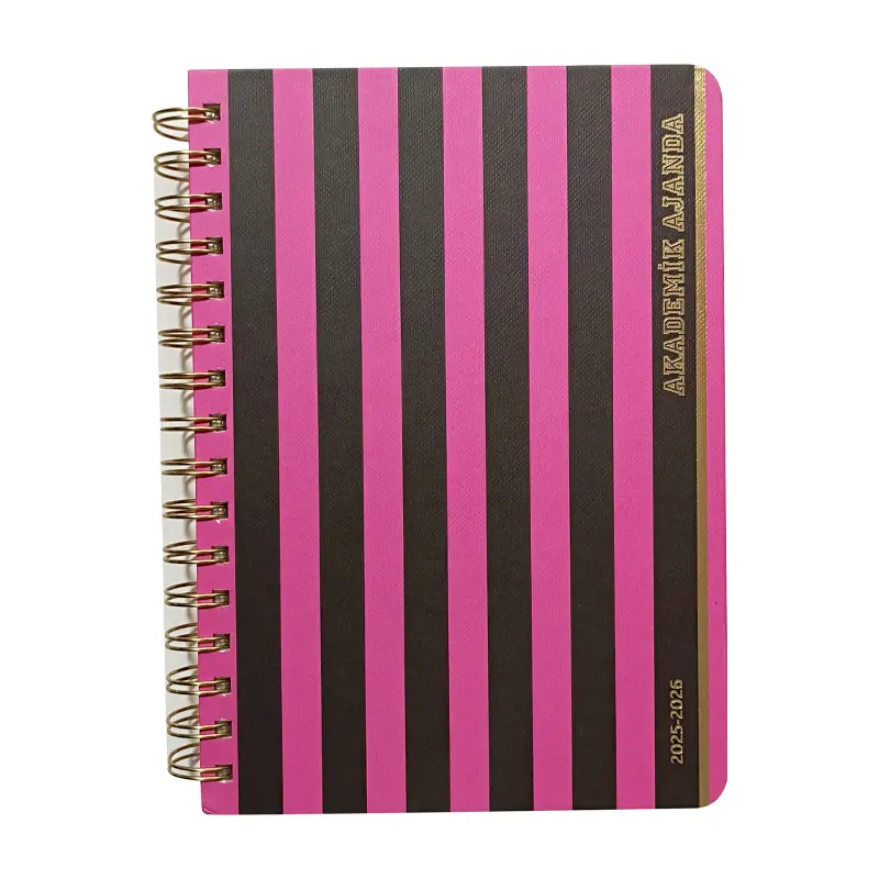 Victoria Journals 2246 Ayraçlı Spiralli Sert Kapak Akademik Ajanda A5 100 Gr. 192 Sayfa 2025-2026