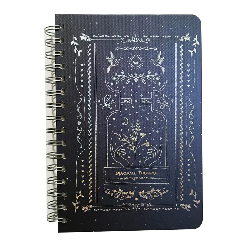 Victoria Journals 2249 Spiralli Sert Kapak Akademik Ajanda A5 100 Gr. 224 Sayfa 2025-2026