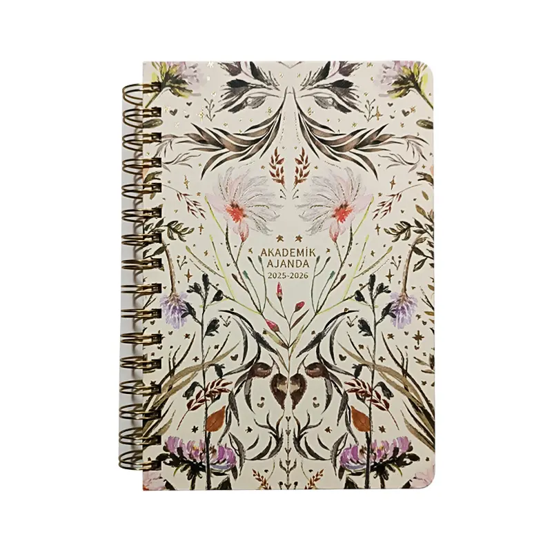 Victoria Journals 2253 Spiralli Sert Kapak Akademik Ajanda A5 100 Gr. 224 Sayfa 2025-2026
