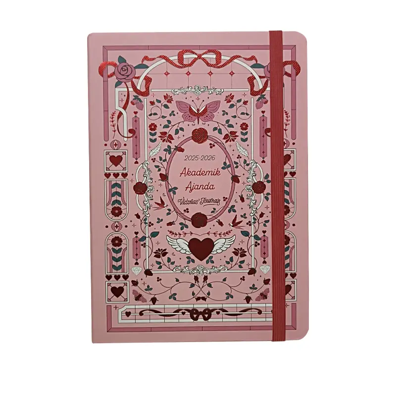 Victoria Journal 2266 Sert Kapak Akademik Ajanda Lastikli 100 Gr. A5 224 Sayfa 2025-2026