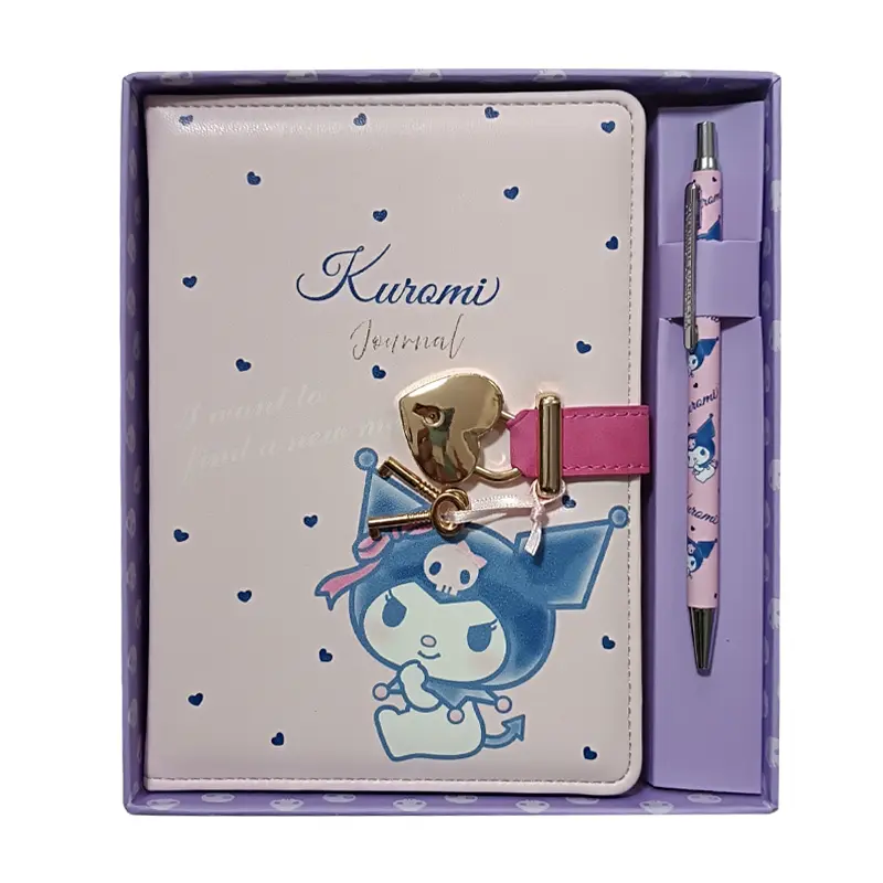 Victoria Journals 1966 Kuromi 80 Gr. 160 Yaprak Kilitli Çizgili Defter + Tükenmez Kalem